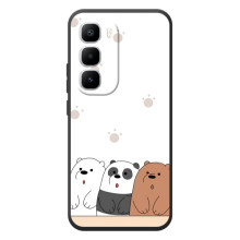 Чехлы с изображением разных животных для Infinix Hot 60 Pro Plus (Удивленные медвеженки)