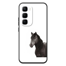 Чехлы с Лошадью дляInfinix Hot 60 Pro Plus (VPrint) (Черный Конь)