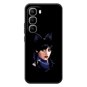 Чохол з картинкою Венсдей на Infinix Hot 60 Pro Plus – Мила Венсдей