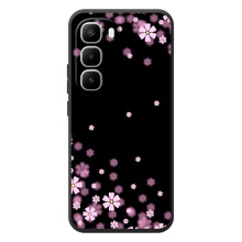 Чохол для Хот 60 Про Плюс - з принтом (Дизайнерські) (AlphaPrint) (Квіти маленькі)