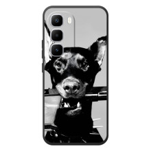 Чехол ДОБЕРМАН для Infinix Hot 60 Pro Plus (Опасный доберман)