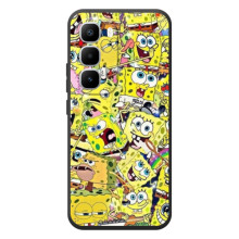 Чохол Губка Боб для Хот 60 Про Плюс (Емоції Спан Боба)