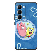 Чохол Губка Боб для Хот 60 Про Плюс (В ілюмінаторі)