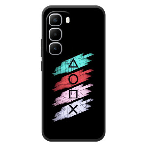 Чехол КИБЕРСПОРТ для Infinix Hot 60 Pro Plus – Значки Sony