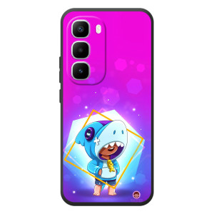 Чехол Бравл Старс для Infinix Hot 60 Pro Plus – Леон в костюме Акулы