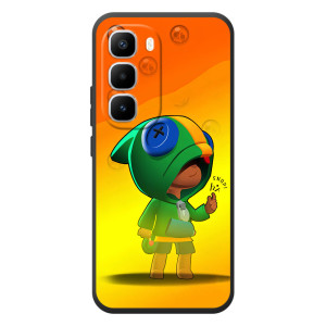 Чехол Бравл Старс для Infinix Hot 60 Pro Plus – LEON в кофте