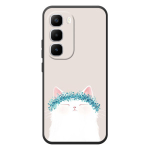 Чехол на тематику: Коты для Infinix Hot 60 Pro Plus (Белый котик)