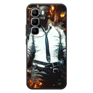 Силиконовый чехол с картинкой "Герой Pubg" на Infinix Hot 60 Pro Plus – Man Пубг