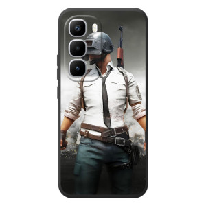 Силиконовый чехол с картинкой "Герой Pubg" на Infinix Hot 60 Pro Plus – Пабг