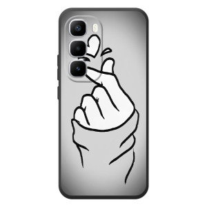 Чехол с принтом для Infinix Hot 60 Pro Plus (AlphaPrint - Знак сердечка)
