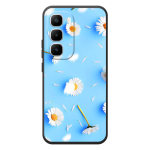 Чехол с Цветами для Infinix Hot 60 Pro Plus – ромашки на голубом