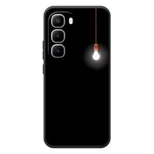 Чехол с картинками на черном фоне для Infinix Hot 60 Pro Plus – Лампочка