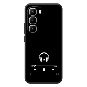 Чехол с картинками на черном фоне для Infinix Hot 60 Pro Plus – Плеер