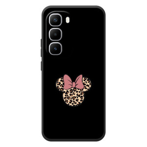 Чехол с леопардовым принтом на Infinix Hot 60 Pro Plus – Леопардовая Минни