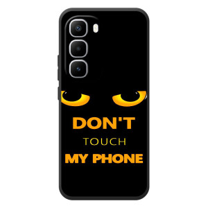 Чехол с Прикольным принтом на Infinix Hot 60 Pro Plus (Не трогай мой телефон)