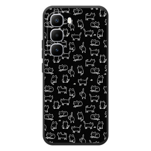 Чохол з принтом для Infinix Hot 60 Pro Plus (AlphaPrint) Модні коти