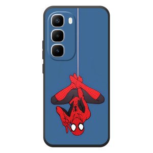 Чехол Супергерой Человека Паука на Infinix Hot 60 Pro Plus – На паутине