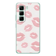 Чохол з розовим принтом для Infinix Hot 60 Pro Plus – Рожеві губи
