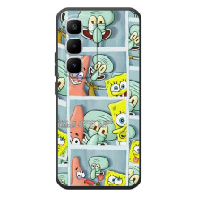 Силиконовый чехол Спанч Боб на Хот 60 Про Плюс (Фото-БоБ)