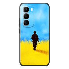 Патриотические Чехлы для Хот 60 Про Плюс (Солдат в поле)