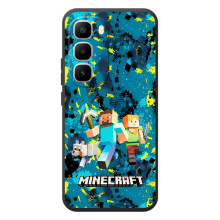 Чехлы для Infinix Hot 60 Pro Plus (Персонажи Майн Крафт) (Майнкрафт)