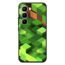 Чехлы для Infinix Hot 60 Pro Plus (Персонажи Майн Крафт) (Текстура)