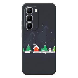 Силіконовий бампер на різдво для Infinix Hot 60 Pro Plus (Місто зимове)