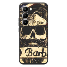 Силиконовый бампер (Работники) на Infinix Hot 60 Pro Plus (Барбер шоп)