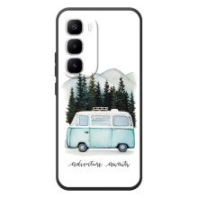 Силиконовый бампер с картинкой машины на Infinix Hot 60 Pro Plus – Домик на колесах