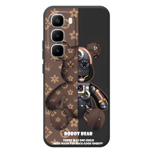 Силиконовый чехол для Infinix Hot 60 Pro Plus (Медмедь Луи Виттон)