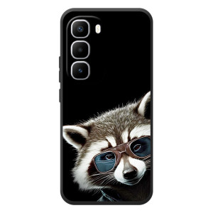 Силиконовый Чехол с Енотами на Infinix Hot 60 Pro Plus – Стильный Енот