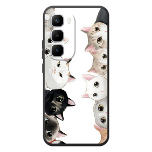 Силиконовый чехол с котиком для Infinix Hot 60 Pro Plus – Коты