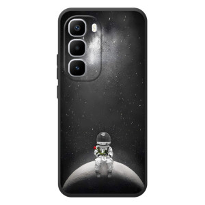 Силиконовый Чехол с принтом "Космонавты" на Infinix Hot 60 Pro Plus – Космонавт романтик