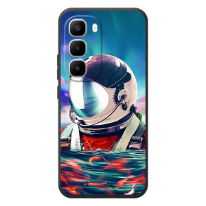Силиконовый Чехол с принтом "Космонавты" на Infinix Hot 60 Pro Plus – Космонавт в воде