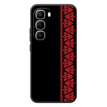Силиконовый Чехол на Infinix Hot 60 Pro Plus (Красная Вышиванка)
