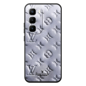 Текстурный Чехол Louis Vuitton для Хот 60 Про Плюс (Белый ЛВ)