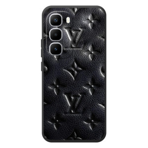 Текстурный Чехол Louis Vuitton для Хот 60 Про Плюс (Черный ЛВ)