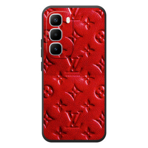 Текстурный Чехол Louis Vuitton для Хот 60 Про Плюс (Красный ЛВ)