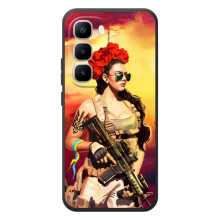 ЗСУ Чехлы (TPU) для Infinix Hot 60 Pro Plus (Женщина солдат)