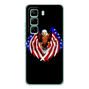 Чохол Прапор USA для Infinix Hot 60 Pro – Крила США