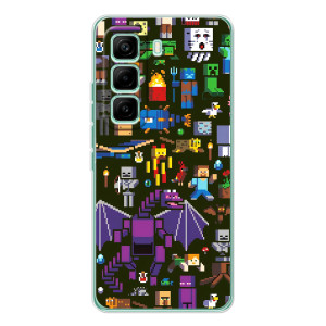 Чохол Майнкрафт на Infinix Hot 60 Pro (AlphaPrint) Minecraft