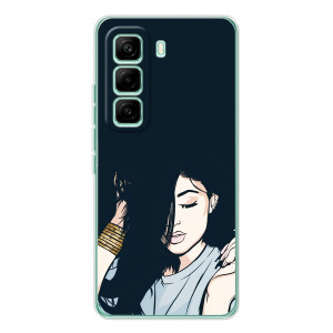 Чехол с печатью для Infinix Hot 60 Pro - (Мода) (AlphaPrint)