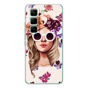 Чохол з картинкою Модні Дівчата Infinix Hot 60 Pro (Дівчина в окулярах)
