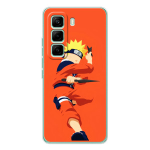 Чохли з принтом НАРУТО на Infinix Hot 60 Pro – Силует Наруто