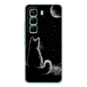 Чохол з принтом для Infinix Hot 60 Pro (AlphaPrint) Модні коти