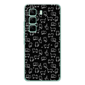 Чохол з принтом для Infinix Hot 60 Pro (AlphaPrint) Модні коти