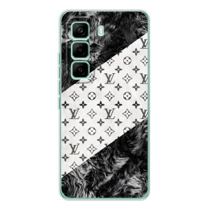 Чохол Стиль Louis Vuitton на Infinix Hot 60 Pro (LV на білому)