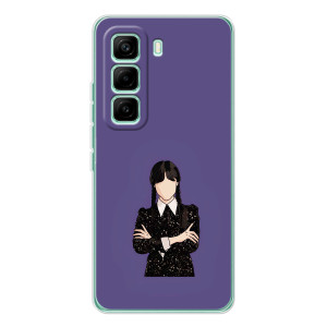 Чехлы Венсдей на Infinix Hot 60 Pro Уэнсдей (AlphaPrint)