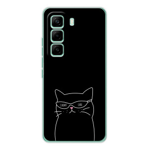 Чохол з малюнком кіт на Infinix Hot 60 Pro