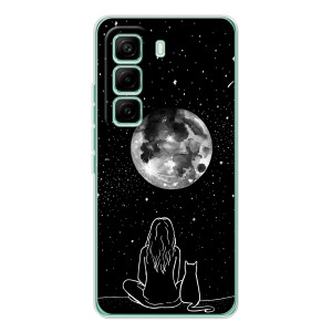 Чохол з малюнком кіт на Infinix Hot 60 Pro